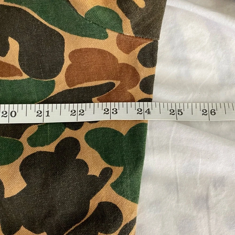 Vintage 80s Game Winner Duck Camo Full Body Jumpsuit Front Zip Men's Size Large - Picture 8 of 10